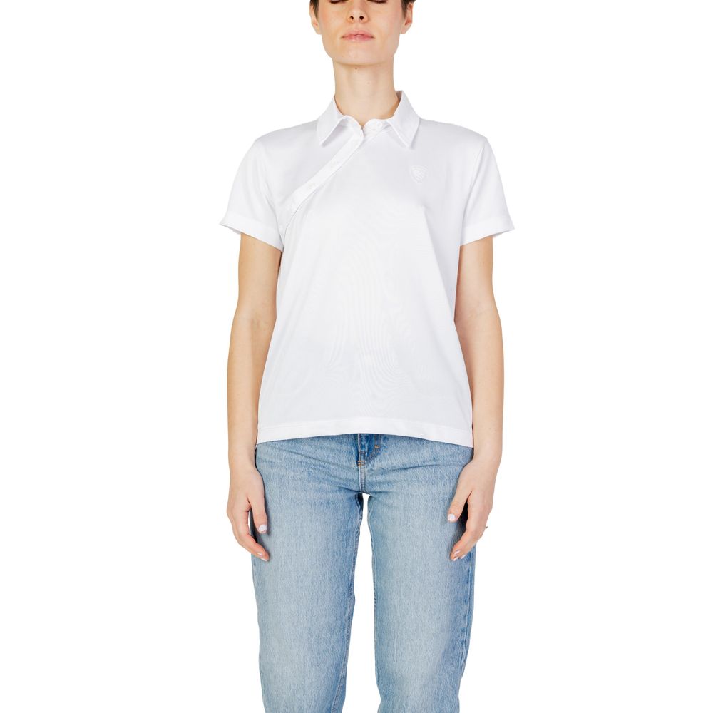 Blauer Women's White Polyester T-Shirt 24SBLDT02339