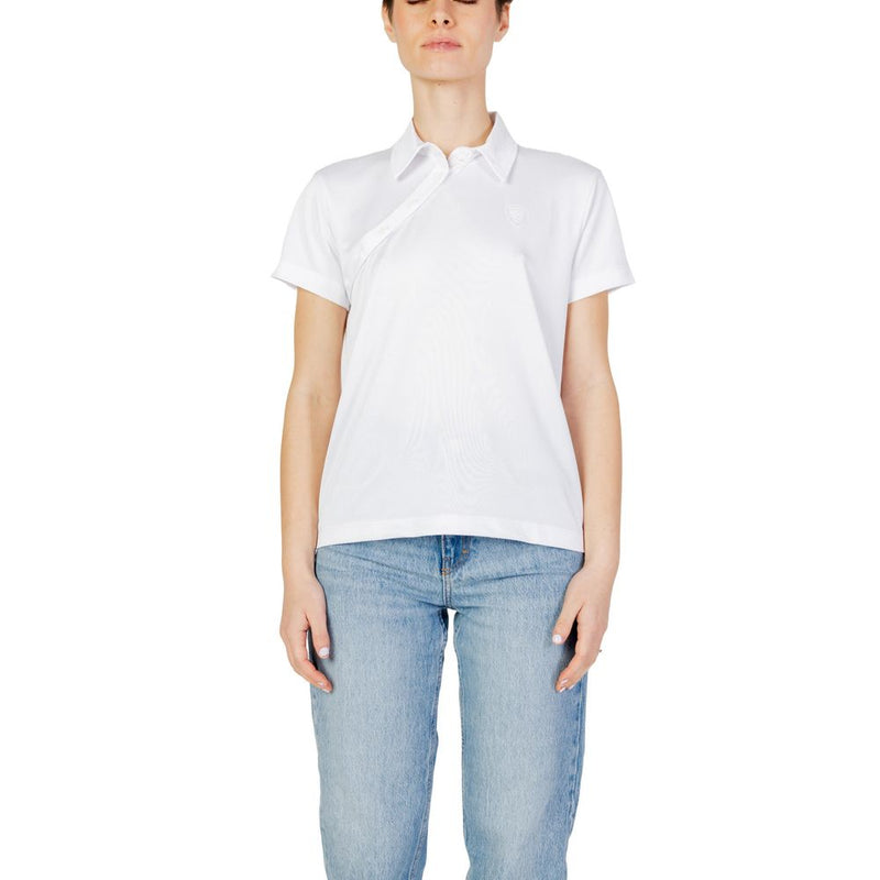 Blauer Women's White Polyester T-Shirt 24SBLDT02339