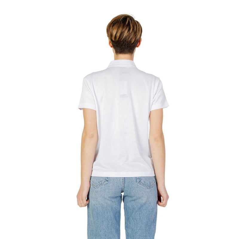Blauer Women's White Polyester T-Shirt 24SBLDT02339