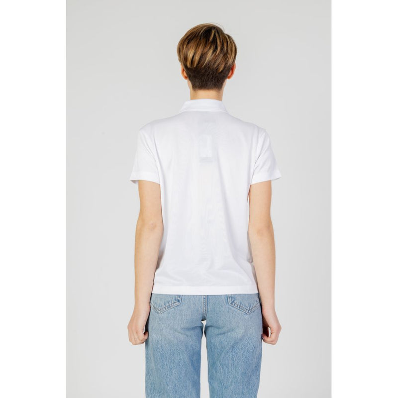 Blauer Women's White Polyester T-Shirt 24SBLDT02339