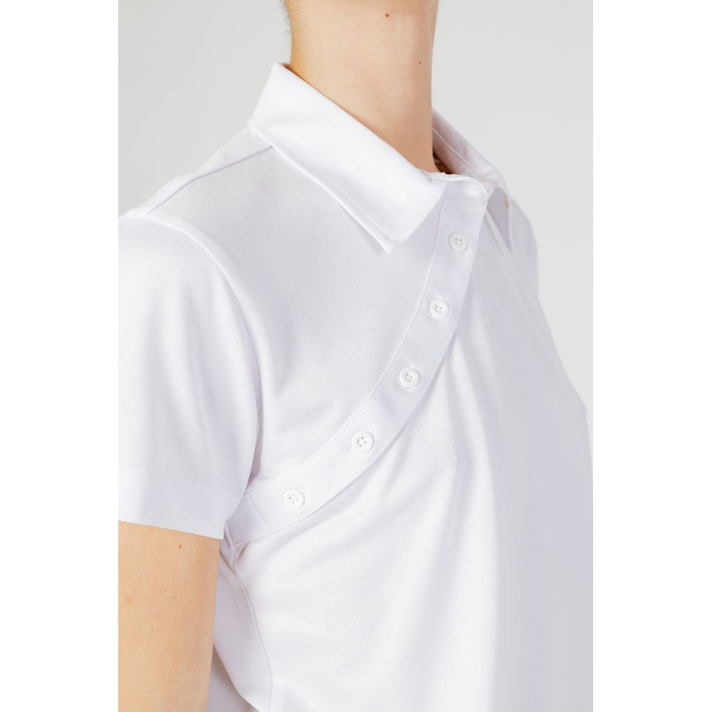 Blauer Women's White Polyester T-Shirt 24SBLDT02339
