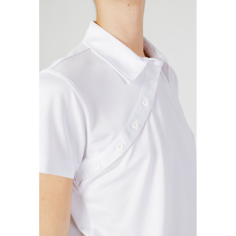 Blauer Women's White Polyester T-Shirt 24SBLDT02339