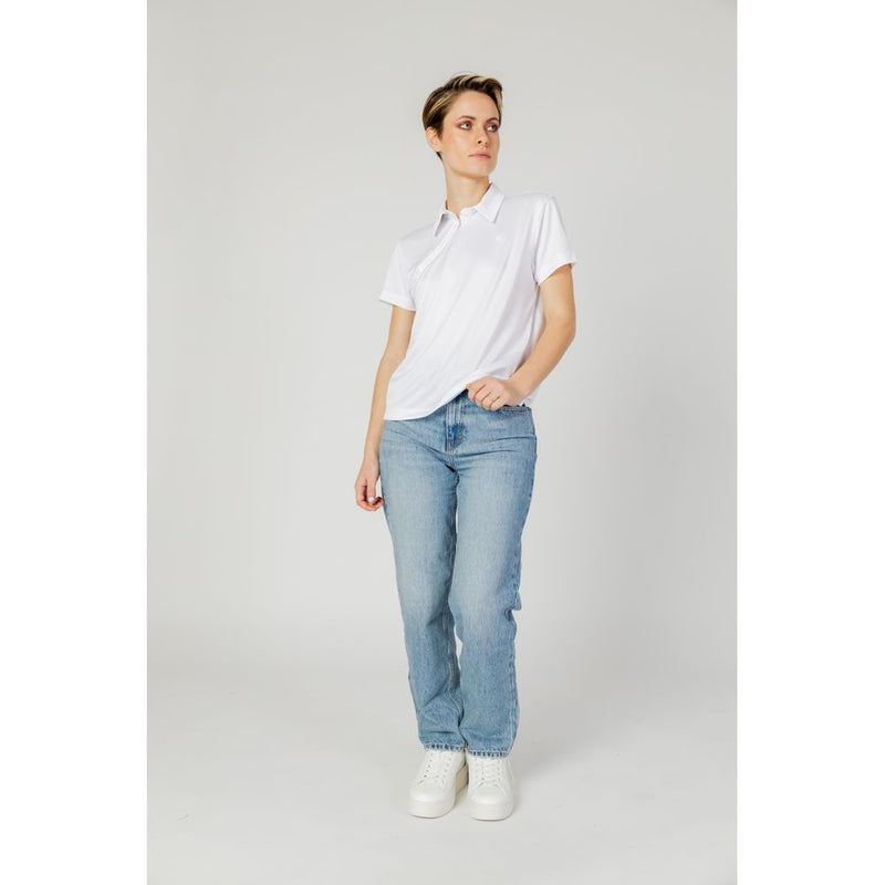 Blauer Women's White Polyester T-Shirt 24SBLDT02339