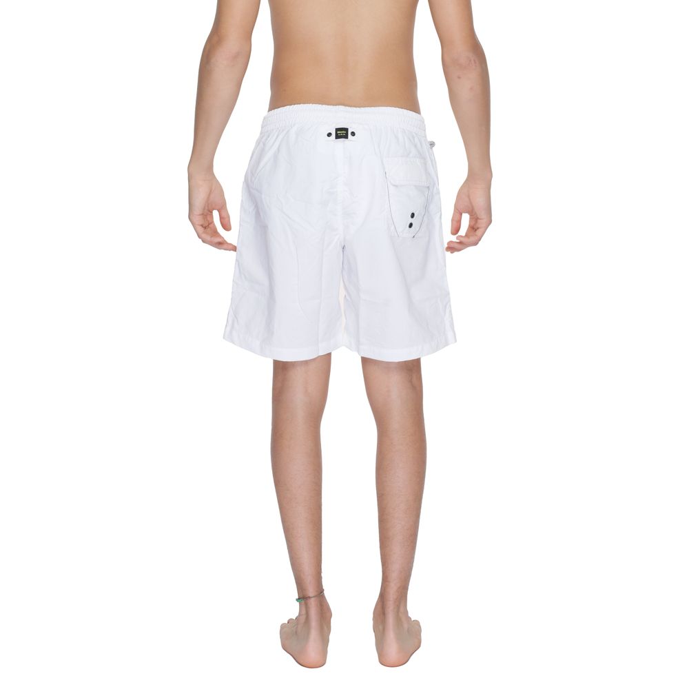 Blauer White Polyamide Swim Short - Comfort Meets Style