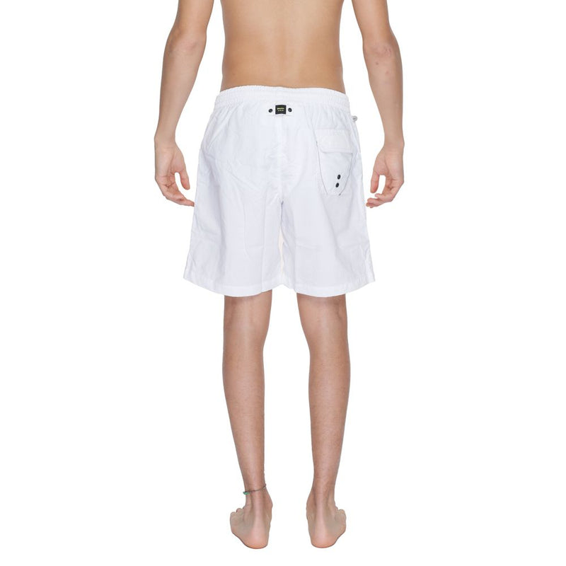 Blauer White Polyamide Swim Short - Style and Comfort for Summer