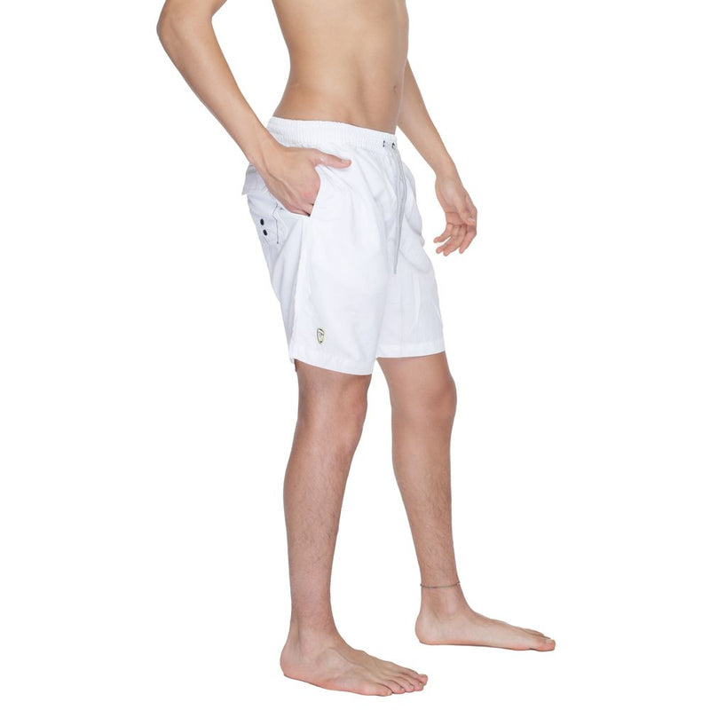 Blauer White Polyamide Swim Short - Style and Comfort for Summer