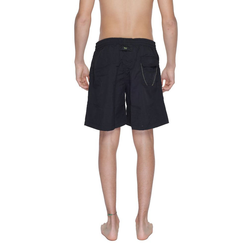Blauer Black Polyamide Swim Short - Comfort and Style for Summer