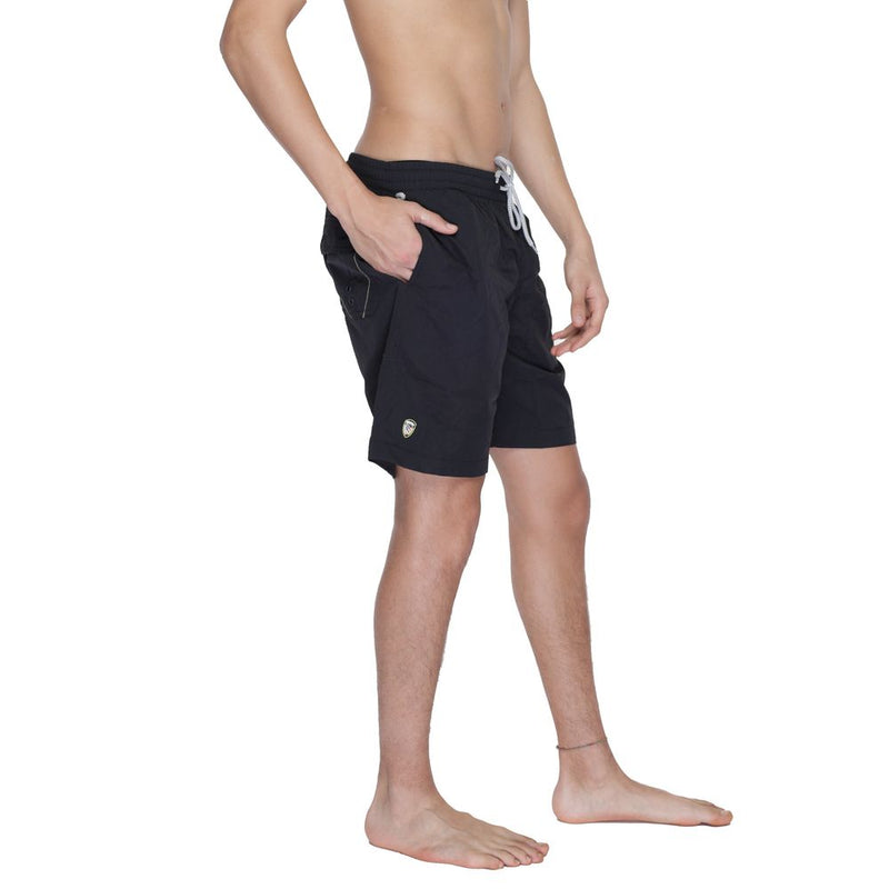 Blauer Black Polyamide Swim Short - Comfort and Style for Summer