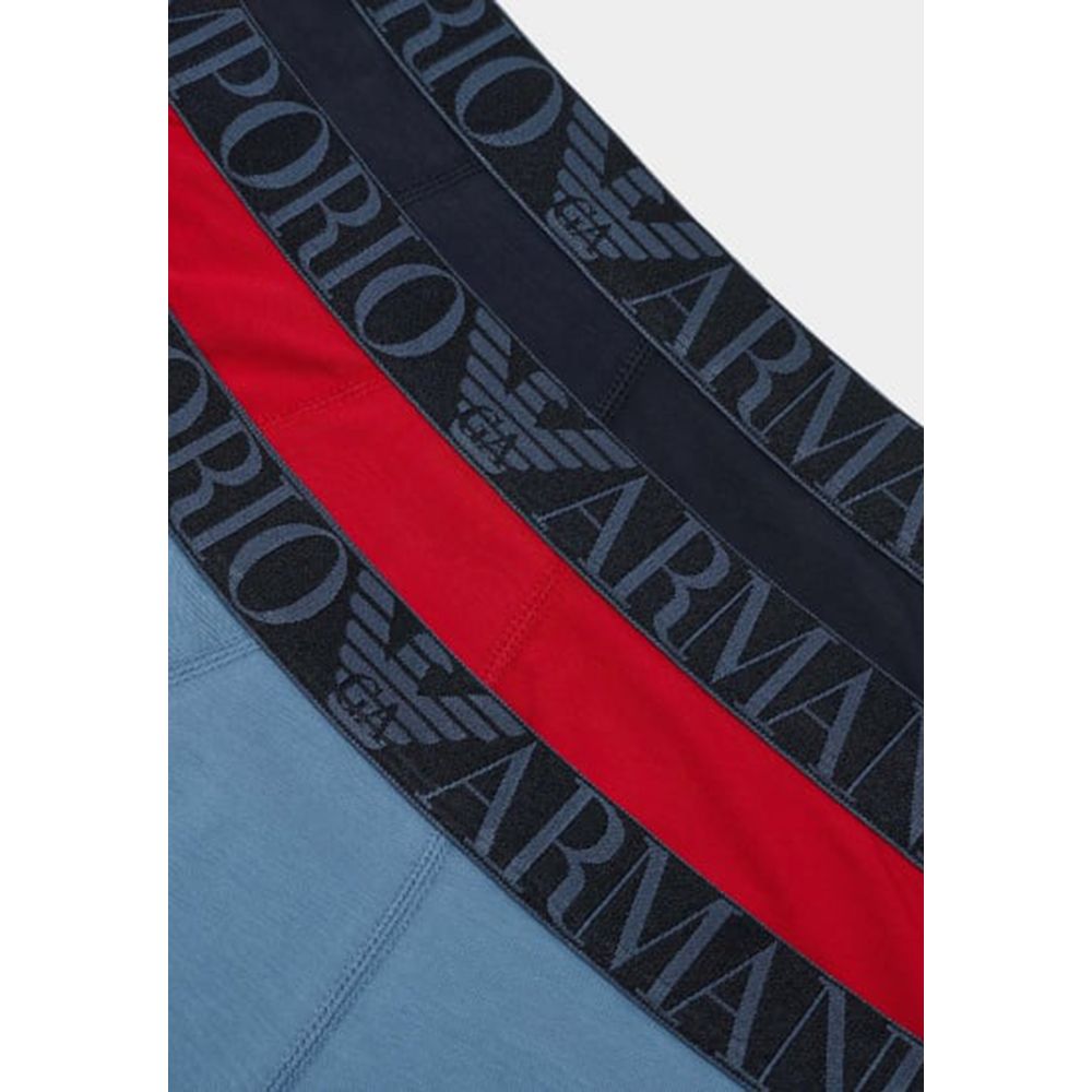 Emporio Armani Underwear Blue Cotton Briefs for Men - Model 111734 4R726