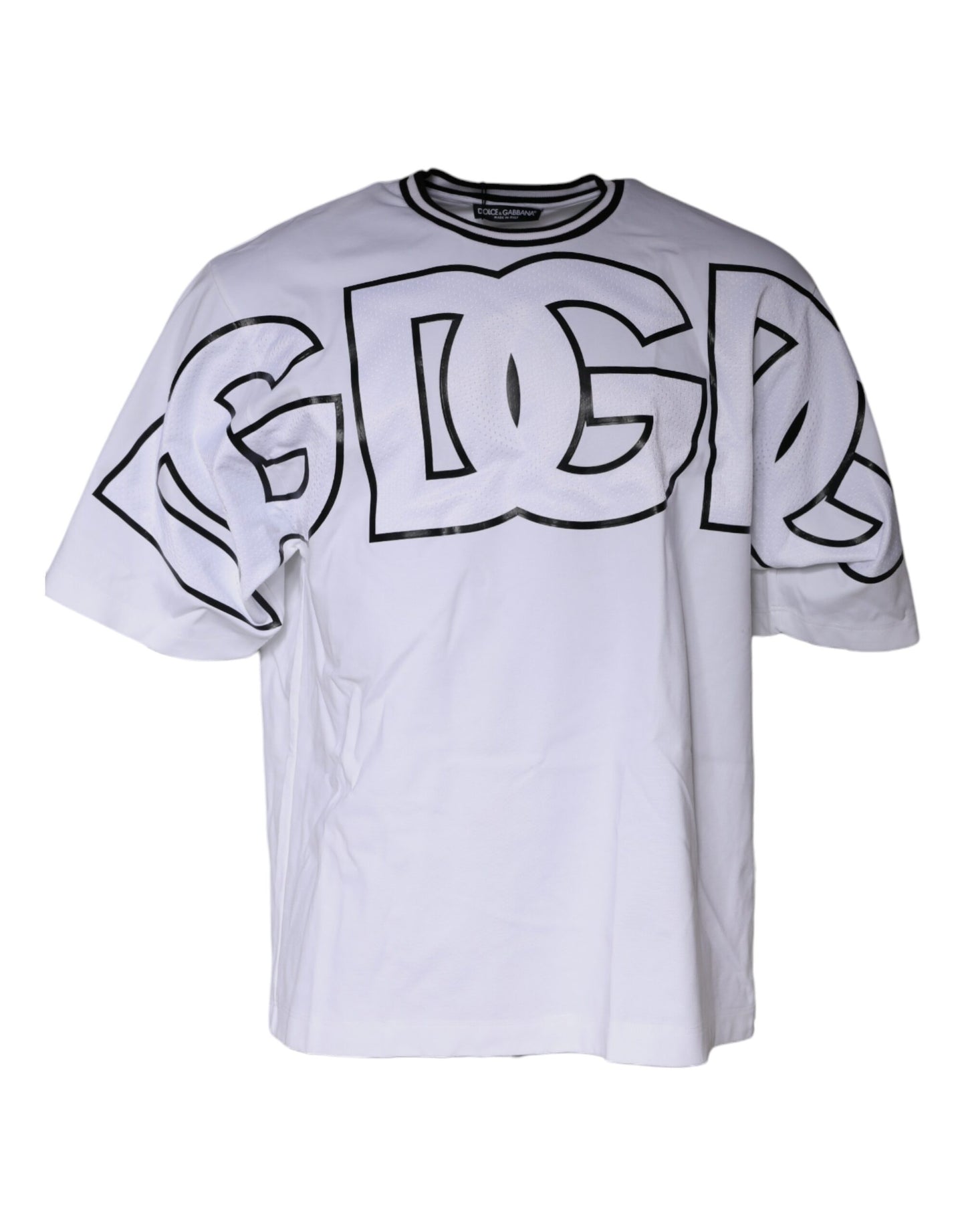 Dolce &amp; Gabbana wit T-shirt met logo print en ronde hals