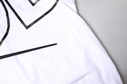 Dolce &amp; Gabbana wit T-shirt met logo print en ronde hals