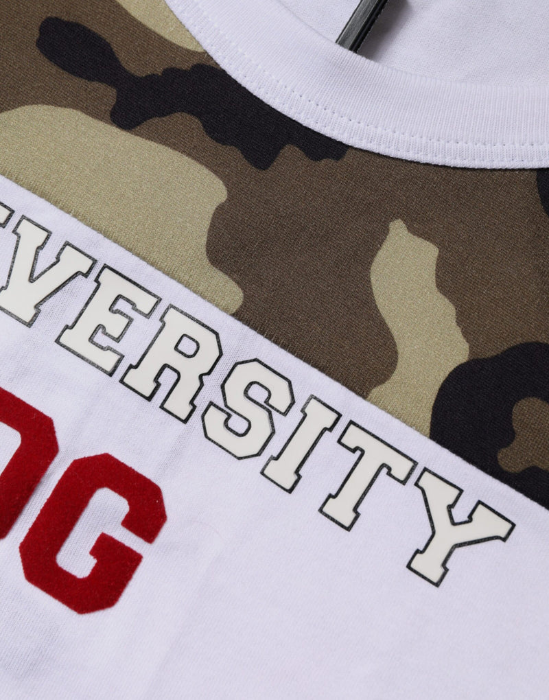 Dolce &amp; Gabbana wit camouflage tanktop/mouwenloos T-shirt