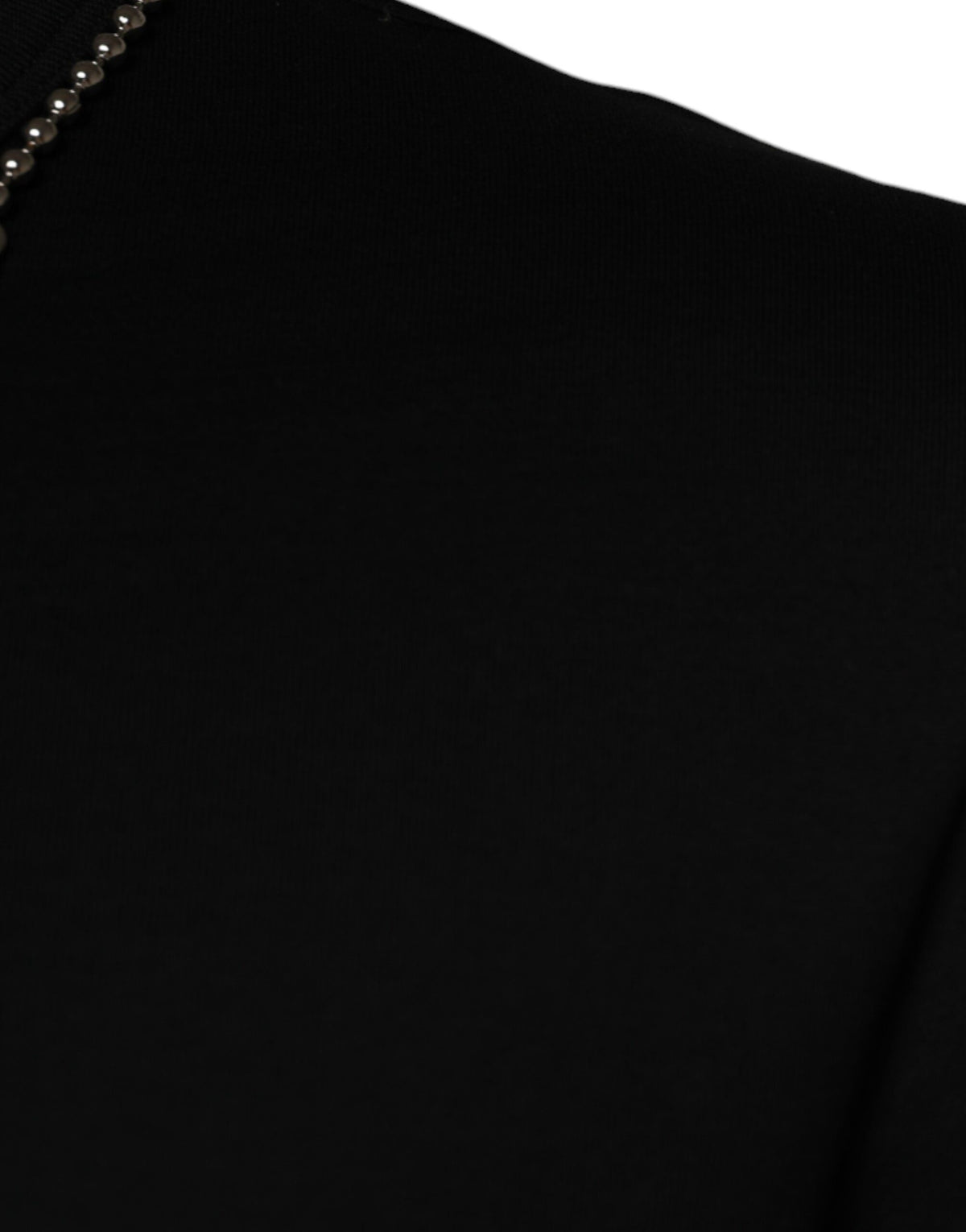 T-shirt noir en coton Dolce &amp; Gabbana orné de colliers