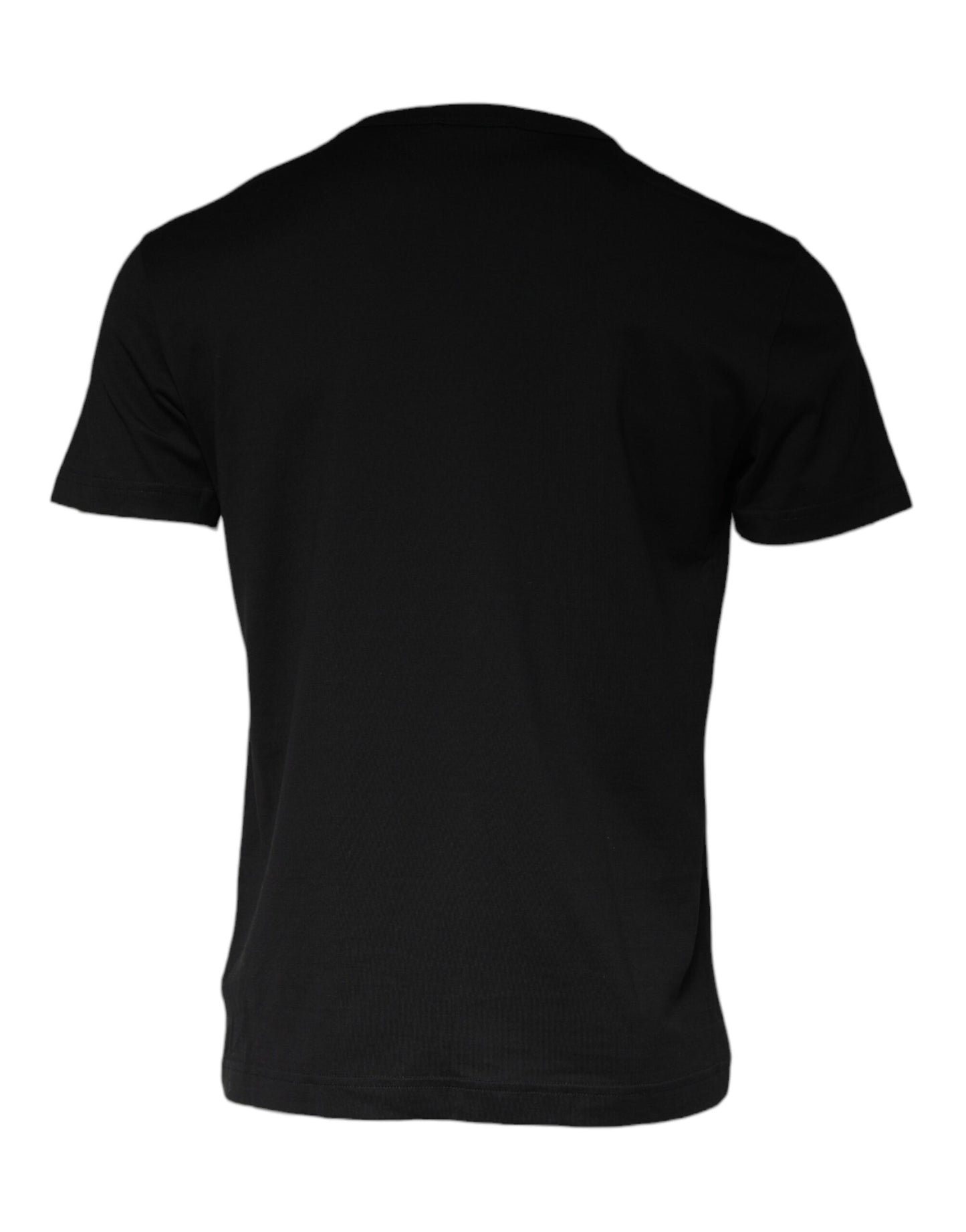 Dolce &amp; Gabbana zwart katoenen T-shirt met ketting en versieringen