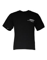 T-shirt en coton à col rond noir avec imprimé Amore de Dolce &amp; Gabbana