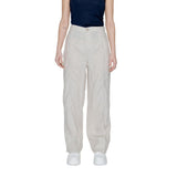 Street One Beige Linen Pant - Stylish Flared Trousers for Women