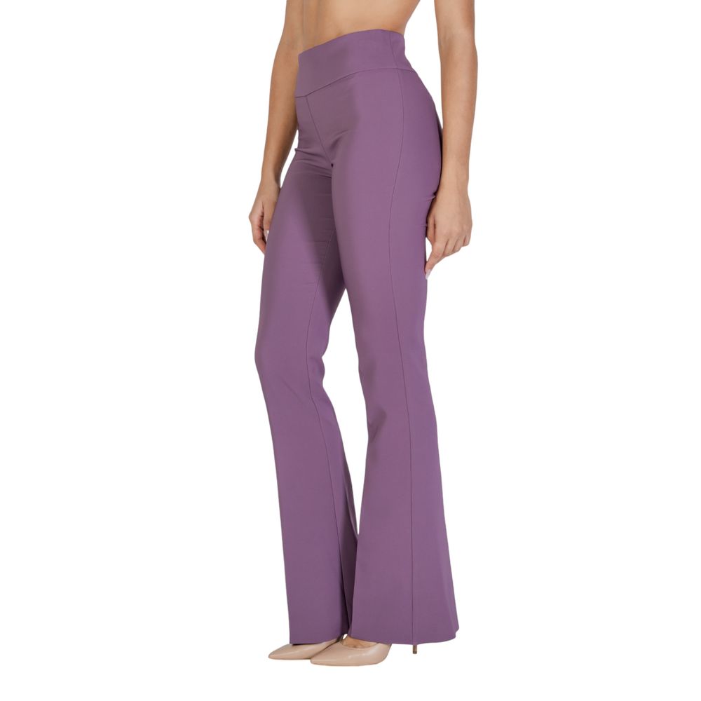 Sandro Ferrone Purple Polyester Pant