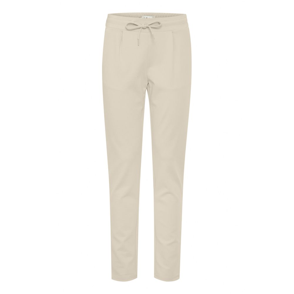 Pantalon ICHI en polyester beige