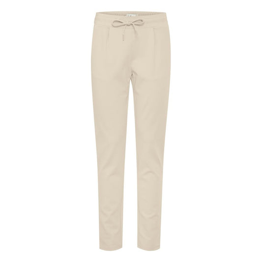 Pantalon ICHI en polyester beige