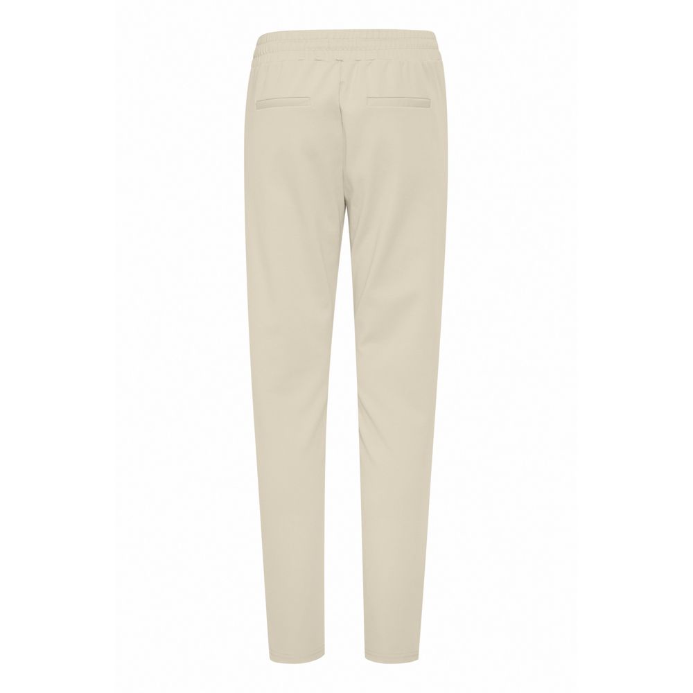 Pantalon ICHI en polyester beige