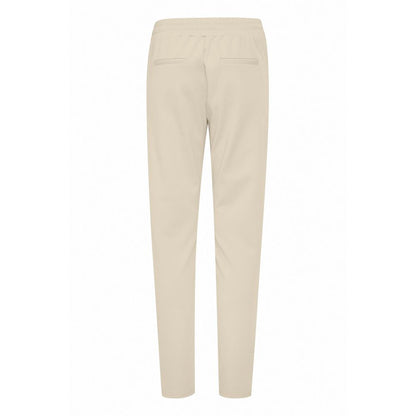 Pantalon ICHI en polyester beige