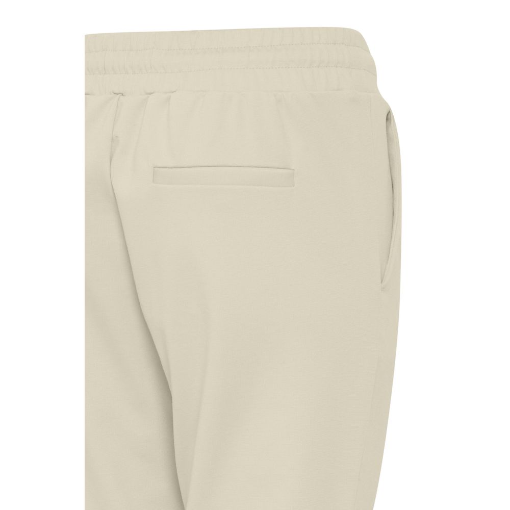 Pantalon ICHI en polyester beige