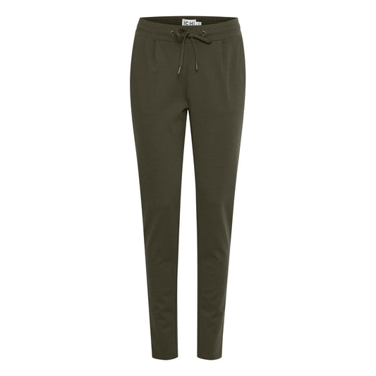Pantalon en polyester vert ICHI
