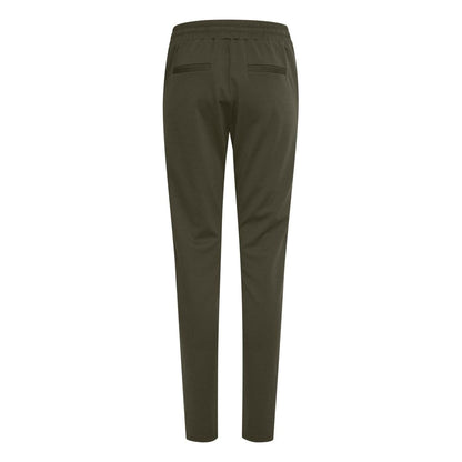 Pantalon en polyester vert ICHI