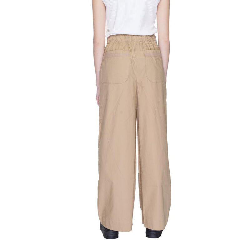 Pantalons Palazzo Blauer Beige en Coton - Modèle 24SBLDP01257