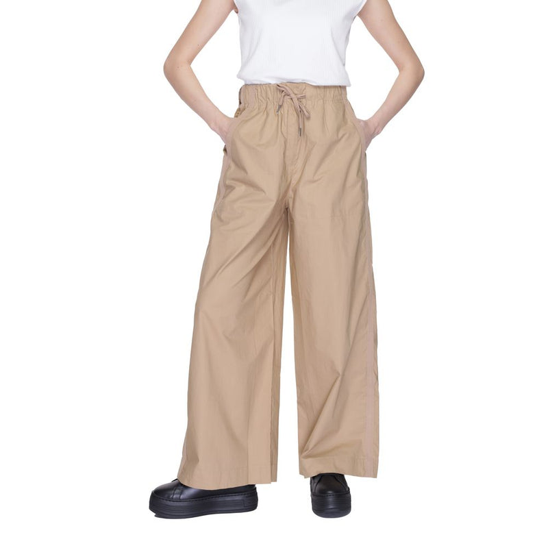 Pantalons Palazzo Blauer Beige en Coton - Modèle 24SBLDP01257