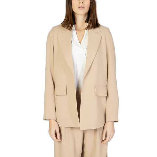 Blazer en polyester beige de Sandro Ferrone