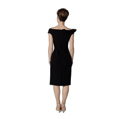 Sandro Ferrone Black Polyester Midi