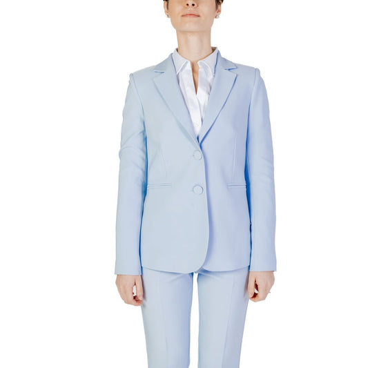 Blazer bleu en polyester de Sandro Ferrone
