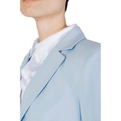 Blazer bleu en polyester de Sandro Ferrone