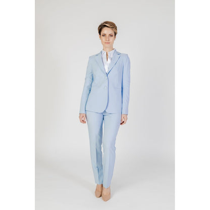 Blazer bleu en polyester de Sandro Ferrone