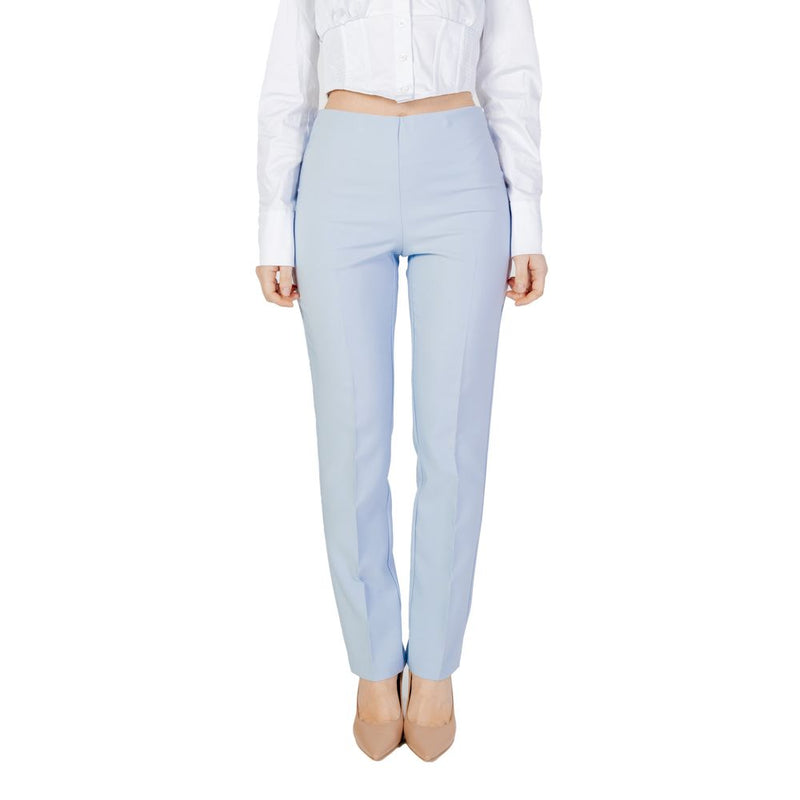 Sandro Ferrone Blue Polyester Pant - Model S18XBDSOPRANI