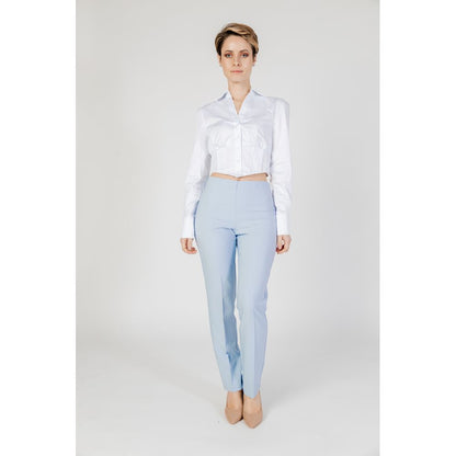 Sandro Ferrone blauwe polyester broek