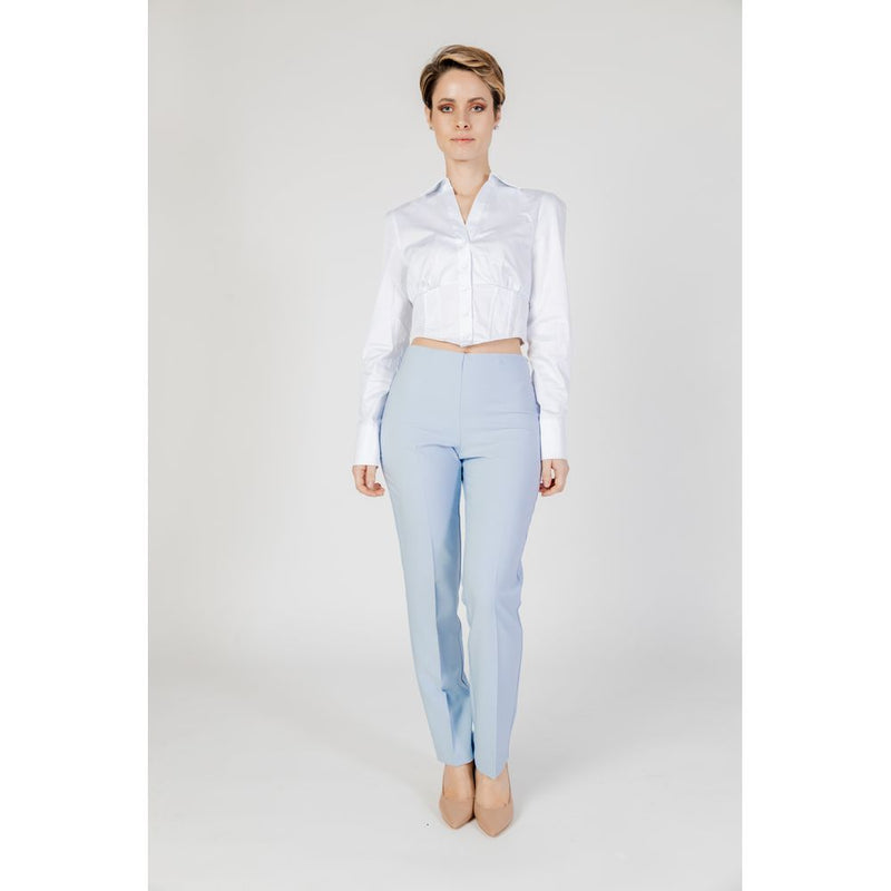 Sandro Ferrone Blue Polyester Pant - Model S18XBDSOPRANI