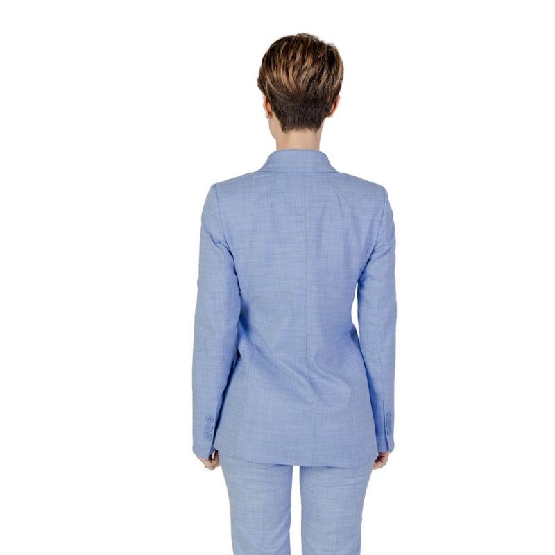 Sandro Ferrone Blue Viscose Blazer - Model S23XBDBASCHETTO