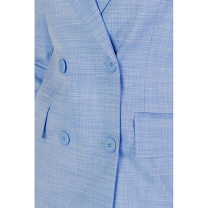 Blazer en viscose bleu de Sandro Ferrone