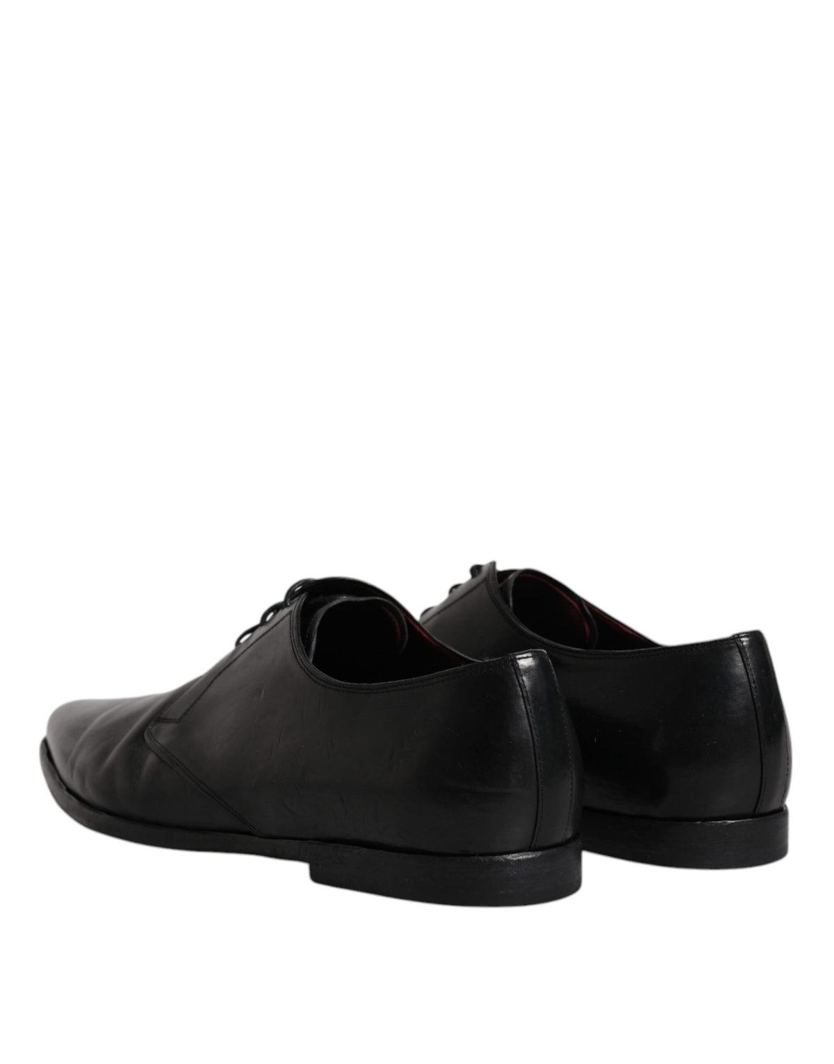 Dolce & Gabbana Black Leather Lace Up Derby Formal Shoes