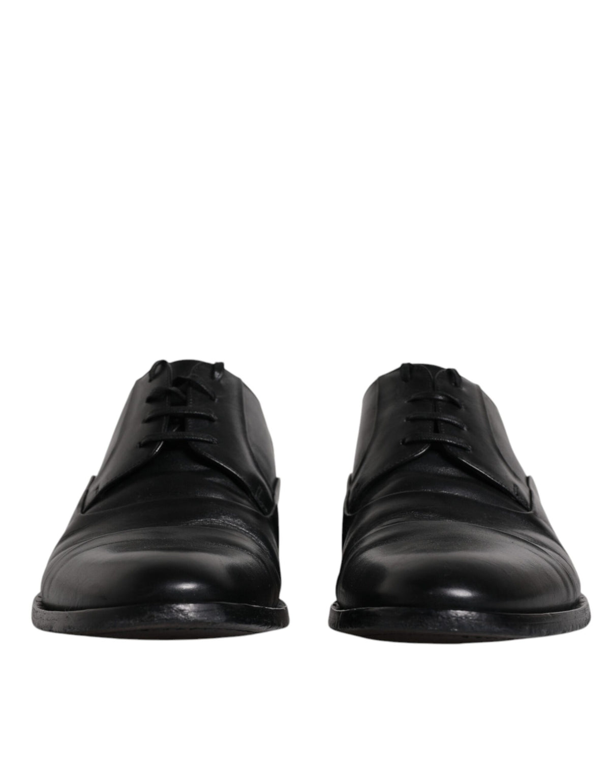 Dolce & Gabbana Black Leather Lace Up Derby Formal Shoes