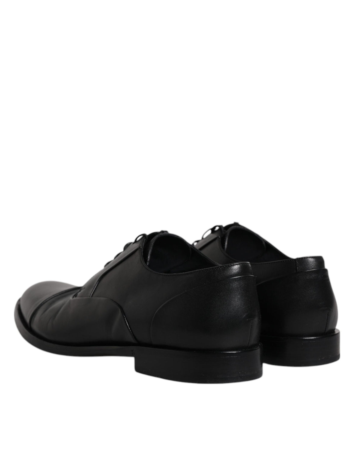 Dolce & Gabbana Black Leather Lace Up Derby Formal Shoes