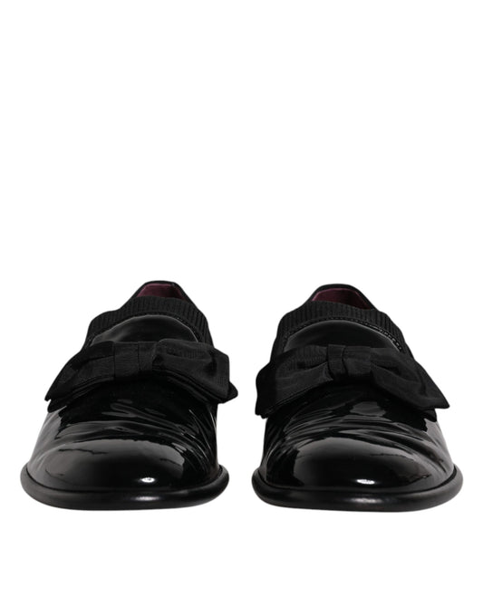 Dolce & Gabbana Black Leather Loafers for Men - Elegant Formal Shoes