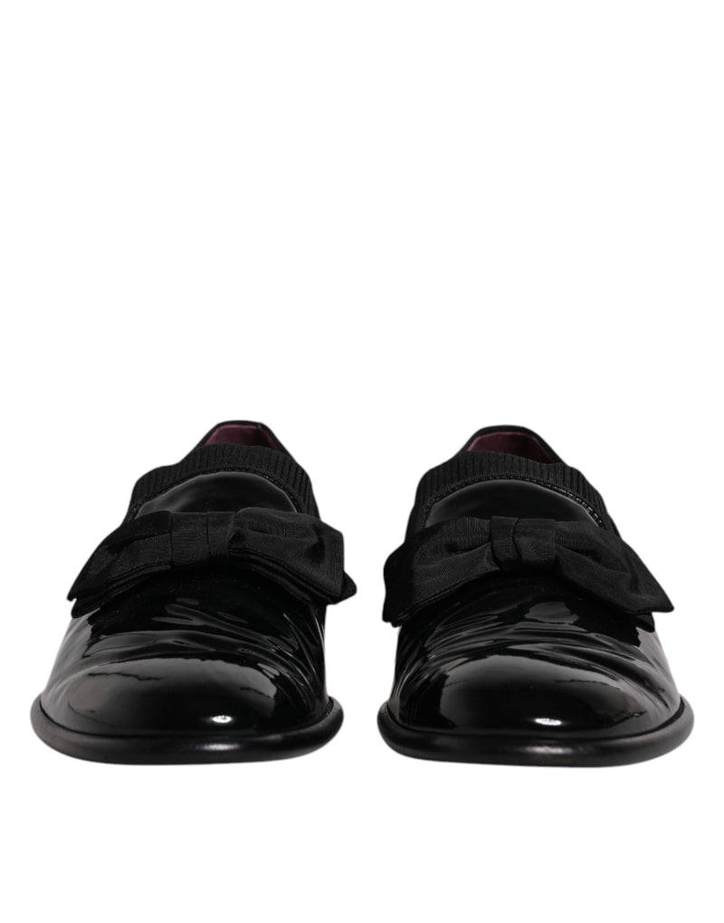 Dolce & Gabbana Black Leather Loafers for Men - Elegant Formal Shoes