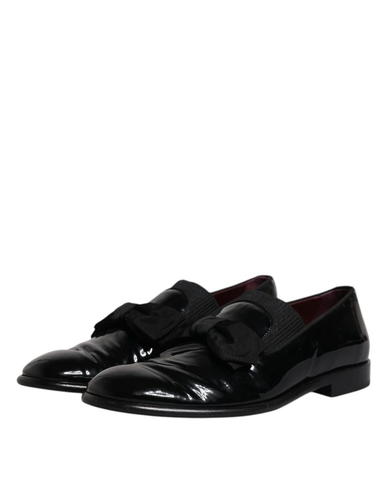Dolce & Gabbana Black Leather Loafers for Men - Elegant Formal Shoes