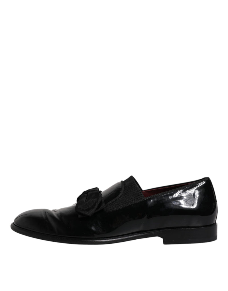 Dolce & Gabbana Black Leather Loafers for Men - Elegant Formal Shoes