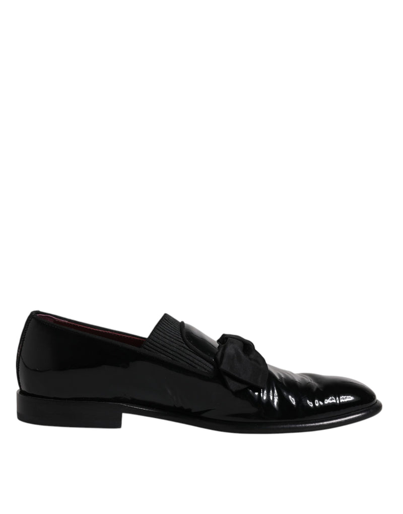 Dolce & Gabbana Black Leather Loafers for Men - Elegant Formal Shoes