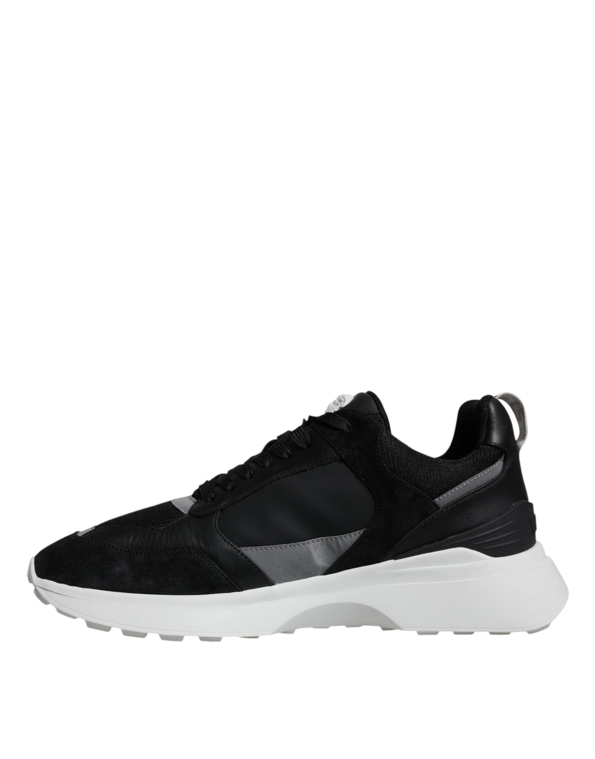 Versace Black Canvas Quad Fabric Medusa Low Top Sneakers