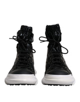 Dolce & Gabbana Black Nylon Galileo High Top Sneakers